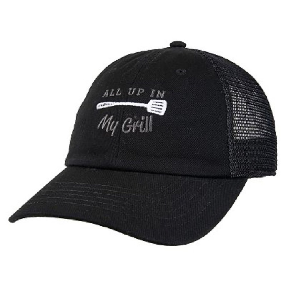 WEMBLEY "All Up in My Grill" Mesh Back Baseball Snap Back Cap Hat